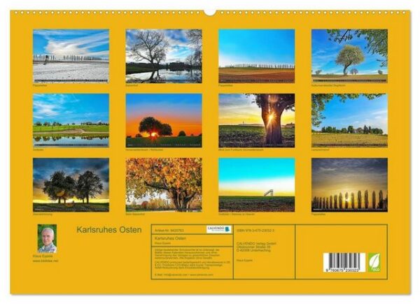 CALVENDO Wandkalender Karlsruhes Osten (Premium, hochwertiger DIN A2 Wandkalender 2023, Kunstdruck in Hochglanz)