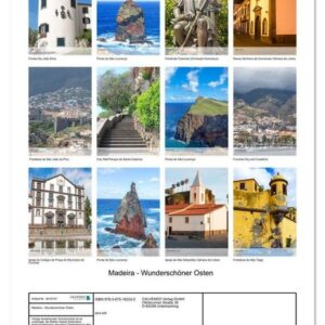 CALVENDO Wandkalender Madeira - Wunderschöner Osten (Premium, hochwertiger DIN A2 Wandkalender 2023, Kunstdruck in Hochglanz)