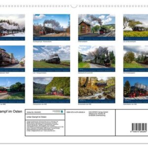 CALVENDO Wandkalender Unter Dampf im Osten (Premium, hochwertiger DIN A2 Wandkalender 2023, Kunstdruck in Hochglanz)