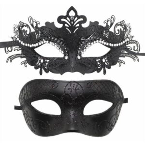 Dekorative Verkleidungsmaske Venezianische Maske, Halloween Kostümparty Maske für Paare, (2-tlg), Maskerade Maske, Karneval Masken Halloween Masken