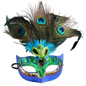 Dekorative Verkleidungsmaske Venezianische Masken, Pfauenfedermasken, Halloween, (1-tlg), Maskerade Maske, Karneval Masken Halloween Masken