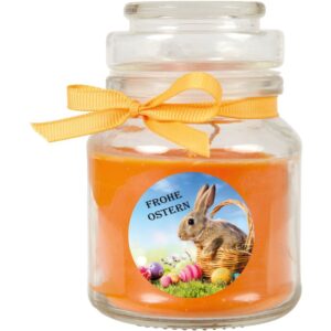 Duftkerze im Glas - Ostern Orange - Bonbon 120gr ( 30h ) - Orange