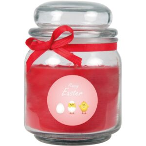 Duftkerze im Glas - Ostern Rot - Bonbon 300gr ( 70h ) - Rot