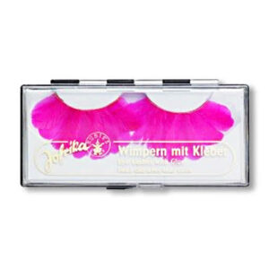 Feder Wimpern Pink Karnevals Make Up