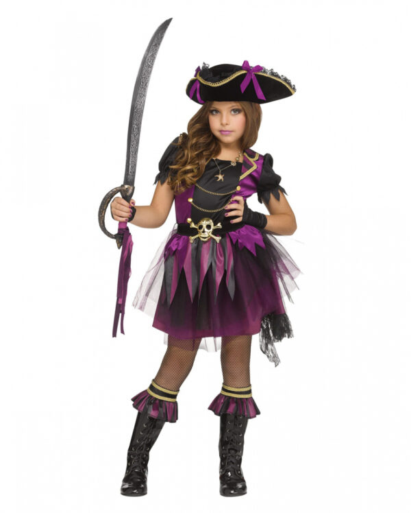 Freche Piraten Prinzessin Kostüm für Mädchen für Karneval XL