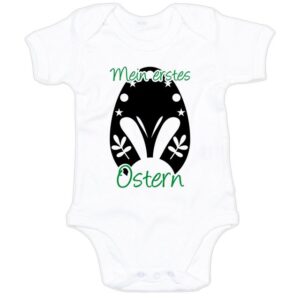 G-graphics Kurzarmbody Baby Body - Mein erstes Ostern mit Spruch / Sprüche • Babykleidung • Geschenk zum Ostern • Strampler