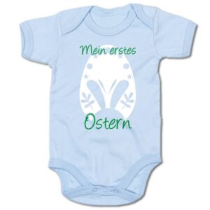 G-graphics Kurzarmbody Baby Body - Mein erstes Ostern mit Spruch / Sprüche • Babykleidung • Geschenk zum Ostern • Strampler