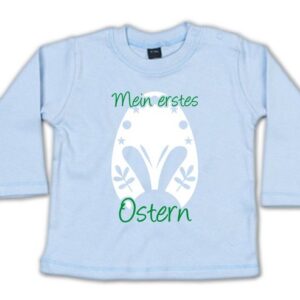 G-graphics Longsleeve Mein erstes Ostern - Osterei Baby Sweater, Baby Longsleeve T, mit Spruch / Sprüche, mit Print / Aufdruck, Geschenk zu Ostern