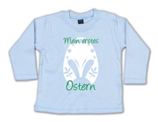 G-graphics Longsleeve Mein erstes Ostern - Osterei Baby Sweater, Baby Longsleeve T, mit Spruch / Sprüche, mit Print / Aufdruck, Geschenk zu Ostern
