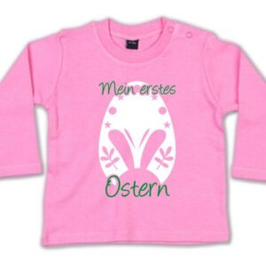 G-graphics Longsleeve Mein erstes Ostern - Osterei Baby Sweater, Baby Longsleeve T, mit Spruch / Sprüche, mit Print / Aufdruck, Geschenk zu Ostern