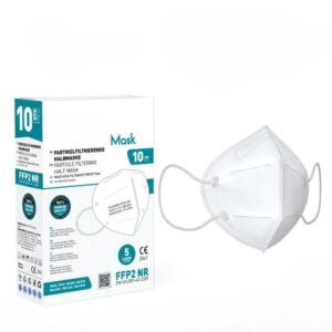 Gedikum Gesichtsmaske FFP2 Maske Gesichtsmaske Halbmasken FFP2 10 - Stück pro Packung, Maske, FFP2 Masken, Schutzmaske, Weiß