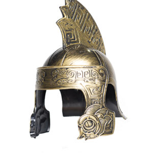 Gladiator Tiger Helm gold für Karneval