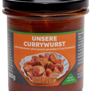 Globus Baumarkt Currywurst im Glas