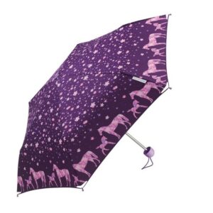 HAPPY RAIN Langregenschirm Ergobrella Kinderregenschirm mit reflektierenden Ecken Ponylove, leicht