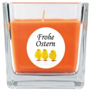 HS Candle Duftkerze (1-tlg), Frohe Ostern - Stimmungslicht mit Duft - Kerze mit Motiv zur Osterzeit, vers. Düfte / Größen