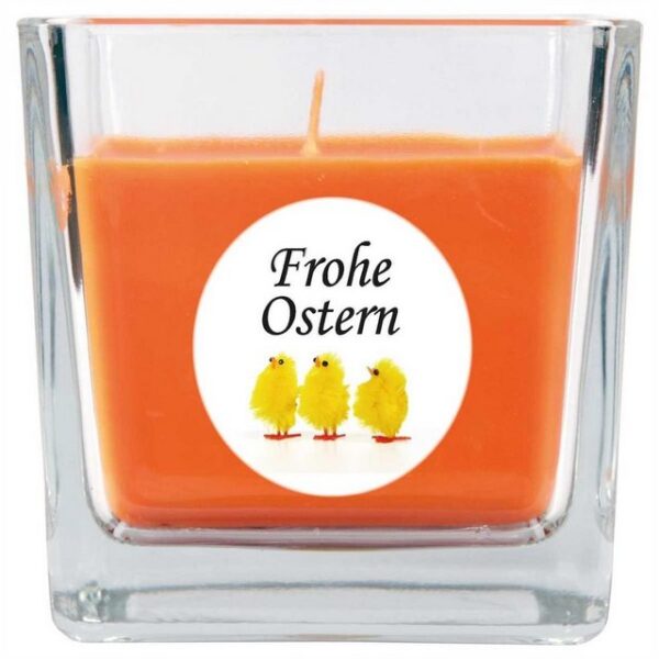 HS Candle Duftkerze (1-tlg), Frohe Ostern - Stimmungslicht mit Duft - Kerze mit Motiv zur Osterzeit, vers. Düfte / Größen