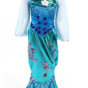Katara Prinzessin-Kostüm Märchenkleid Meerjungfrau Ariel für Mädchen blau, Faschingskostüm, Karnevalskostüm, Karneval, Fasching, Kleid, Kinder
