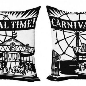 Kissenbezüge Modern Accent Doppelseitiger Digitaldruck, Abakuhaus (2 Stück), Riesenrad Karnevals-Zeit-Karussell