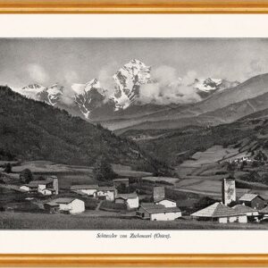 Kunstdruck Schtawler von Zschomari Osten Georgien Swanetien Alpinismus A2 0189 Ge, (1 St)