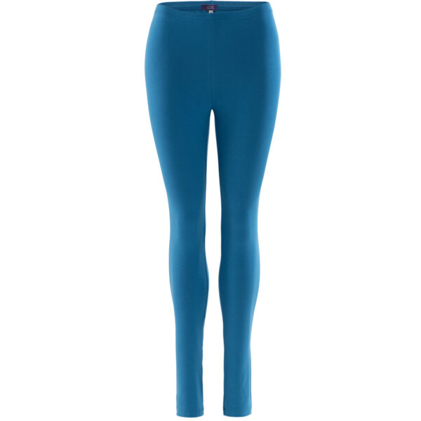 LIVING CRAFTS - Damen Leggings - Blau (92% Bio-Baumwolle; 8% Elasthan), Nachhaltige Mode, Bio Bekleidung