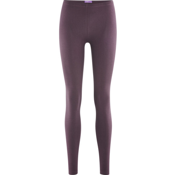 LIVING CRAFTS - Damen Leggings - Lila (92% Bio-Baumwolle; 8% Elasthan), Nachhaltige Mode, Bio Bekleidung