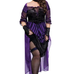 Lady Maverick Kostüm Plus Size Salon Girl Kostüm für Karneval