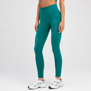 MP Damen Tempo Illusion Nahtlose Leggings - Jadegrün - M