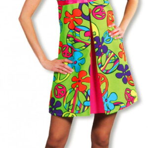 Magic Mini-Kleid -Ultrabuntes Hippie Mini-Kleid für Karneval oder die Motto Party S / 36