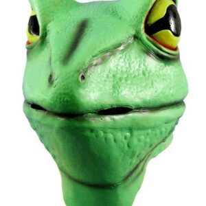 Metamorph Verkleidungsmaske Frosch, Witzige Tiermaske für Karneval und Fasching