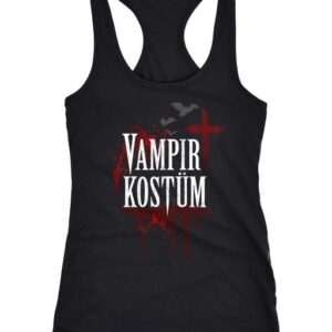 MoonWorks Tanktop Damen Tanktop Vampir-Kostüm Faschings-Shirt Halloween Karneval Fastnacht Fun-Shirt Kostüm-Shirt Racerback Moonworks®