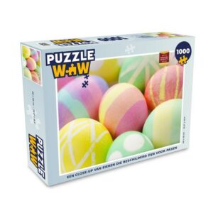 MuchoWow Puzzle Eine Nahaufnahme der zu Ostern bemalten Eier, 1000 Puzzleteile, Foto-Puzzle, Bilderrätsel, Puzzlespiele, Klassisch