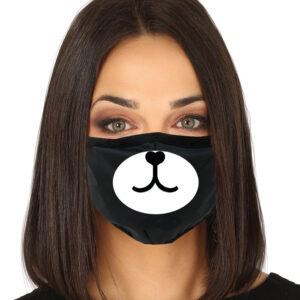 Panda 3-lagige Alltagsmaske für Fasching & Karneval