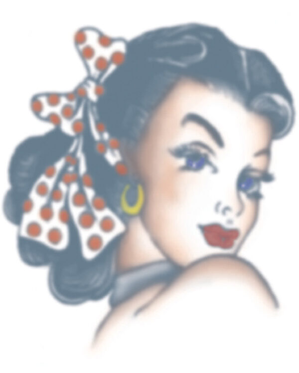 Piraten Pin Up Girl Kopf Tattoo Karnevals Tattoo zum Aufkleben