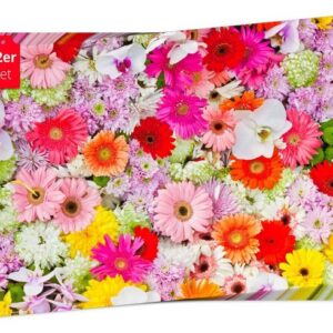Platzset, Tischset Frühling, Ostern & Blumen - Buntes Blumenmeer, Tischsetmacher, (aus Naturpapier in Aufbewahrungsmappe, 12-St., 44 x 32 cm / bunt), Made in Germany