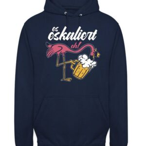 Quattro Formatee Kapuzenpullover Es Eskaliert Eh Flamingo Party Festival Karneval Fasching Bier - Lusti (1-tlg)