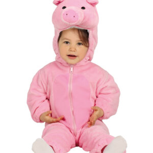 Schweinchen Baby Kostüm für Karneval 6-12 M