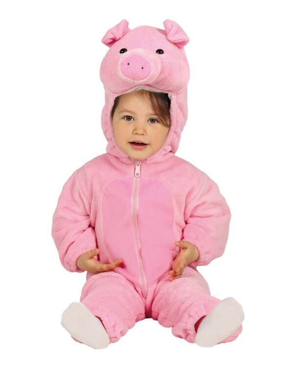 Schweinchen Baby Kostüm für Karneval 6-12 M