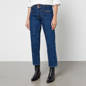 Seventy + Mochi Willow Stretch-Denim Cropped Straight-Leg Jeans - W27