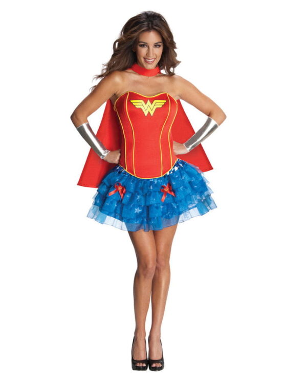 Sexy Wonder Woman Corsagen Kostüm für fasching & Karneval XS