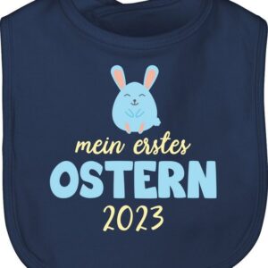 Shirtracer Lätzchen Mein erstes Ostern 2023 blau, Ostergeschenke
