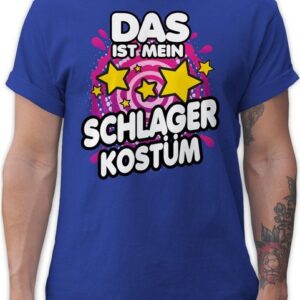 Shirtracer T-Shirt Das ist mein Schlager Kostüm Karneval Outfit