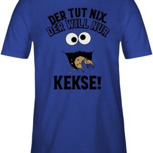 Shirtracer T-Shirt Der tut nix, der will nur Kekse Karneval Outfit
