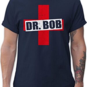 Shirtracer T-Shirt Dr. Bob Kostüm Kreuz Karneval Outfit