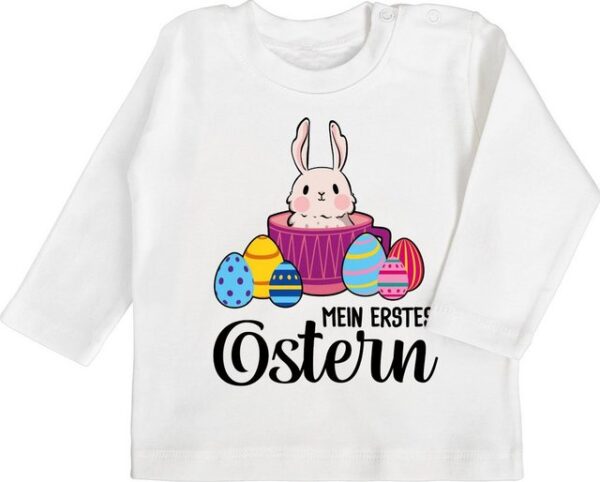 Shirtracer T-Shirt Mein erstes Ostern - Hase in Tasse - schwarz Ostergeschenke