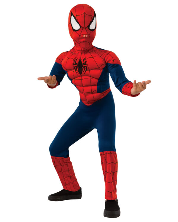 Spider Man Muskel Kinderkostüm für Karneval M