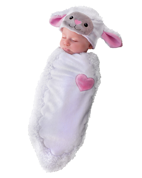 Süßes Lamm Baby Kostümsack für Fasching & Ostern 0-3 Monate