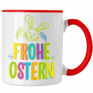 Trendation Tasse Trendation - Tasse Ostern Ostergeschenke Kinder Jugendliche Geschenke Lustige Grafik Osterhase Osterei Frohe Ostern Lustig Bunt