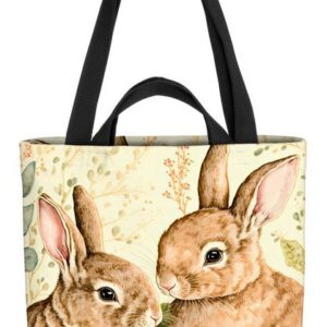 VOID Henkeltasche (1-tlg), Osterhasen Hasen Pärchen Tasche Einkaufstasche Ostern Shopper Bag