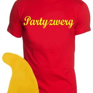 coole-fun-t-shirts Kostüm Partyzwerg Zwergen Kostüm Karneval Fasching