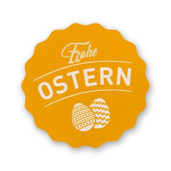 itenga Aufkleber Itenga Sticker 10 x Frohe Ostern gelb